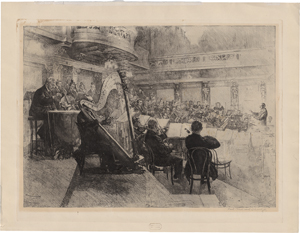 Lot 5343, Auction  123, Schmutzer, Ferdinand, Orchesterprobe der Wiener Philharmoniker