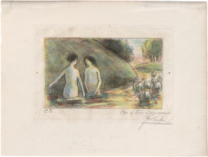 Los 5519 - Pissarro, Camille - Baigneuses gardeuses d’Oies - 0 - thumb