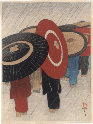 Lot 5553, Auction  123, Capelari, Friedrich, Les parapluis japonais