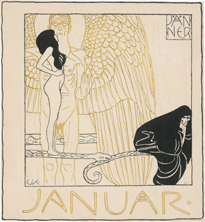 Lot 5563, Auction  123, Wiener Secession, Ver Sacrum: Kalender für das Jahr 1901.