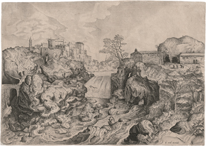 Lot 5673, Auction  123, Bruegel d. Ä., Pieter, Prospectus Tyburtinus