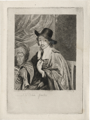 Lot 5691, Auction  123, Coclers, Jean-Baptiste Bernard, Bildnis Adriaen van Ostade in Halbfigur, in seinem Atelier