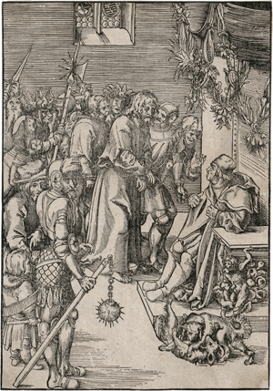 Lot 5695, Auction  123, Cranach d. Ä., Lucas, Christus vor Kaiphas; Christus vor Herodes
