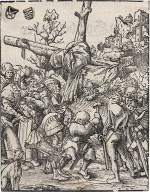 Lot 5696, Auction  123, Cranach d. Ä., Lucas, Das Martyrium des hl. Petrus; Das Martyrium des hl. Johannes