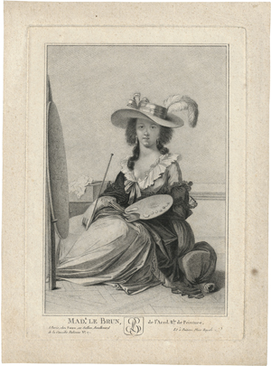 Lot 5731, Auction  123, Französisch, um 1800. Bildnis der Louise Eliabeth Vigée Le Brun