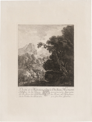 Los 5740 - Goethe, Johann Wolfgang - Gebirgslandschaften mit Wasserfall - 1 - thumb