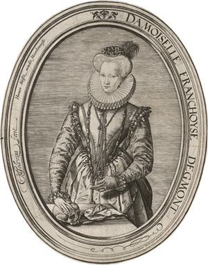Los 5741 - Goltzius, Hendrick - Bildnis der Gräfin Françoise van Egmont - 0 - thumb