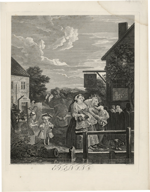 Lot 5776, Auction  123, Hogarth, William, The Four Times of the Day