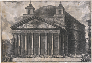 Los 5829 - Piranesi, Giovanni Battista - Veduta del Pantheon d'Agrippa - 0 - thumb