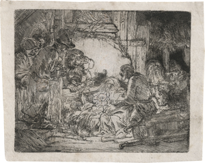 Los 5837 - Rembrandt Harmensz. van Rijn - Die Anbetung der Hirten mit der Lampe - 0 - thumb