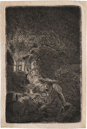 Los 5839 - Rembrandt Harmensz. van Rijn - Die Ruhe auf der Flucht, Nachtstück - 0 - thumb