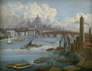 Lot 6032, Auction  123, Englisch, um 1800. London: Blick auf die Blackfriars Bridge und St. Paul's Cathedral