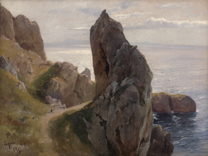 Lot 6061, Auction  123, Preller d. J., Friedrich, Der Polyphem-Felsen auf Capri