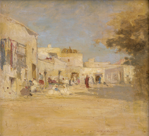 Lot 6119, Auction  123, Appian, Louis, Straßenszene in der Oasenstadt Biskra in Algerien
