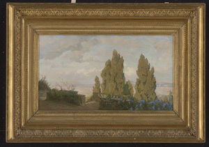 Los 6339 - Brioschi, Othmar - Blick vom Park der Villa d'Este in Tivoli auf die Hügel der römischen Campagna - 1 - thumb