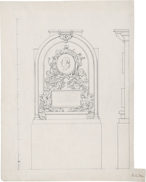 Los 6625 - Schadow, Johann Gottfried - Entwurf zum Grabmal Oppenheimer - 0 - thumb