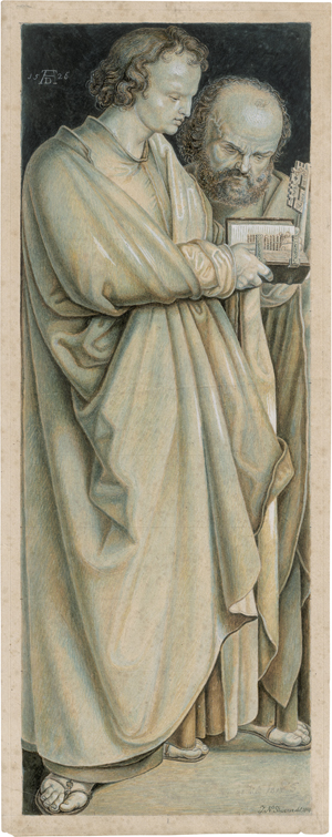 Los 6633 - Strixner, Johann Nepomuk - Der Evangelist Johannes mit dem Apostel Petrus - 0 - thumb
