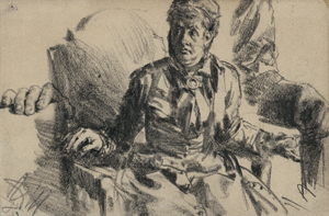 Lot 6715, Auction  123, Menzel, Adolph von, Studienblatt mit einer eleganten Dame in einem Lehnsessel und Handstudien