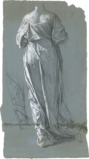 Lot 6723, Auction  123, Französisch, um 1880. Gewandstudie: Frau in Rückenansicht