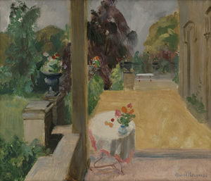 Lot 7101, Auction  123, Petersen, Oswald, Blick auf die Terrasse