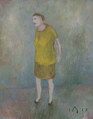 Lot 7323, Auction  123, Mühlenhaupt, Kurt, Frau im gelben Kleid