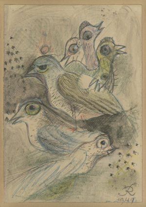 Lot 7340, Auction  123, Reichel, Hans, Entstehung des gelben Vogels