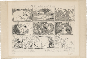 Lot 8149, Auction  123, Picasso, Pablo, Sueño y mentira de Franco (planche II)