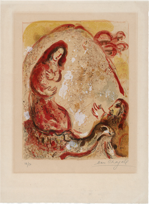Lot 8153, Auction  123, Chagall, Marc, Rahel entwendet die Götzenbilder ihres Vaters