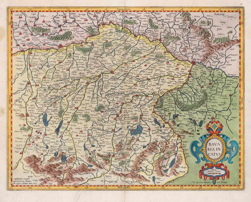 Lot 180, Auction  123, Konvolut von 3 grenz- und flächenkolorierten, Karten von Bayern