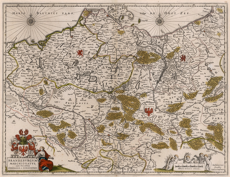 Lot 240, Auction  123, Janssonius, Johannes, Brandenburgum Marchionatus, cum Ducatibus, Pomeraniae et Meklenburgi