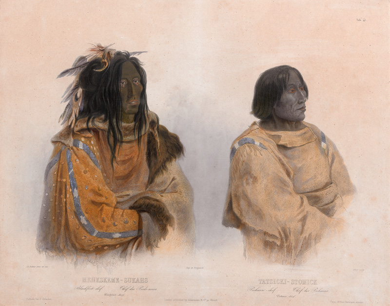 Lot 486, Auction  123, Bodmer, Johann Carl, Sammlung von 9 Darstellungen Indigener in Aquatintaradierung und Lithographie
