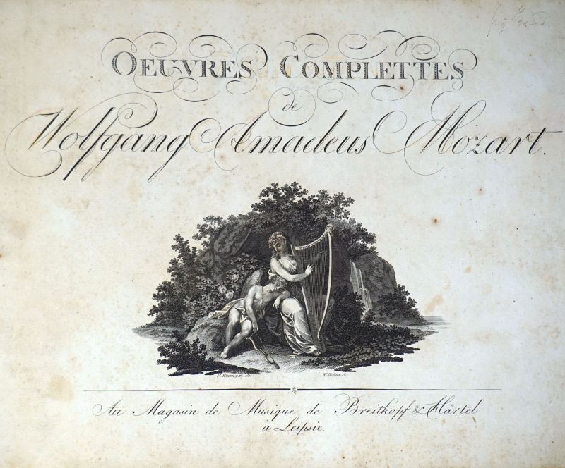 Lot 566, Auction  123, Mozart, Wolfgang Amadeus, Oeuvres Complettes. VII Sonates pour le Pianoforte. 