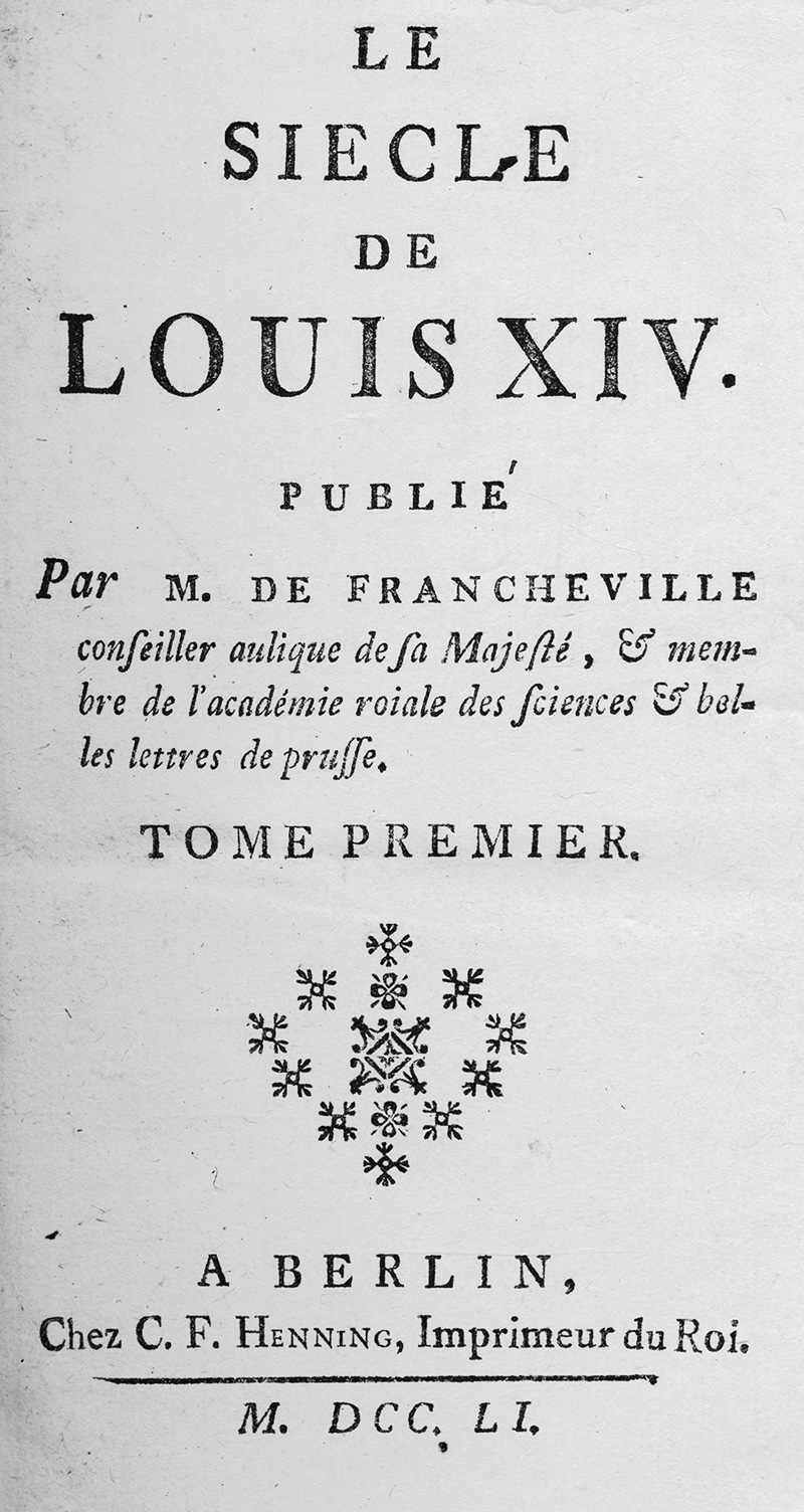 Lot 2161, Auction  123, Voltaire, François Marie Arouet de, Le siecle de Louis XIV.