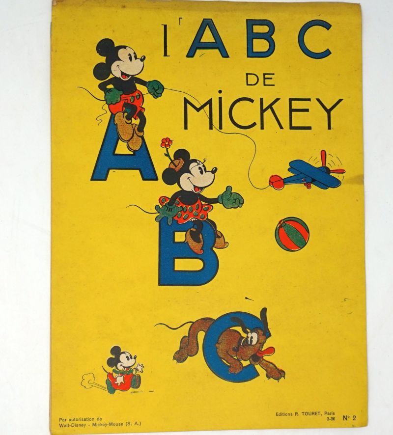 Lot 2202, Auction  123, ABC de Mickey, Le, 4 lose illustrierte Blatt