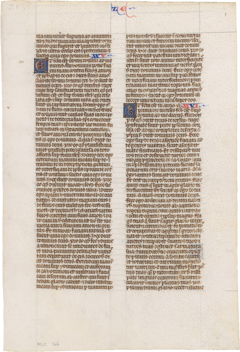 Lot 2838, Auction  123, Chester Beatty Bible, Lateinische Handschrift auf Pergament