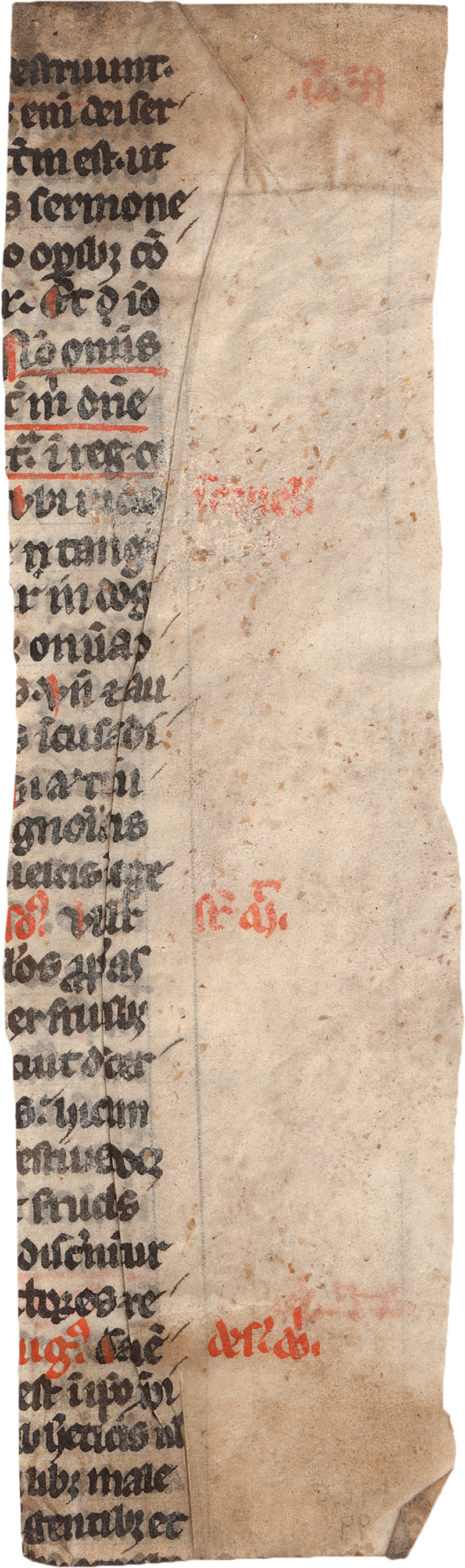 Lot 2851, Auction  123, Aquin, Thomas von, Catena aurea mit Apostelkommentar zu Matthäus. Fragmentstreifen