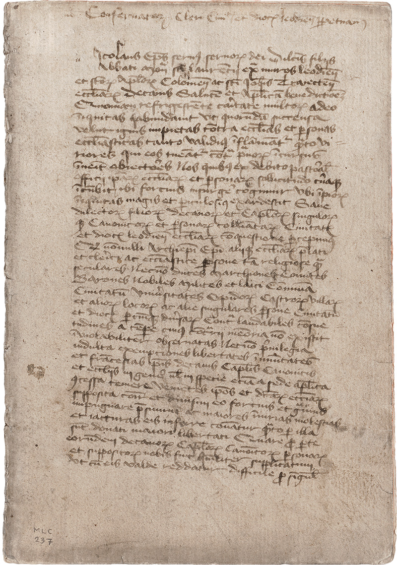 Lot 2896, Auction  123, Confirmatio Clerici Leodii, Bestätigung der Rechte des Clerus eines Klosters zu Lüttich
