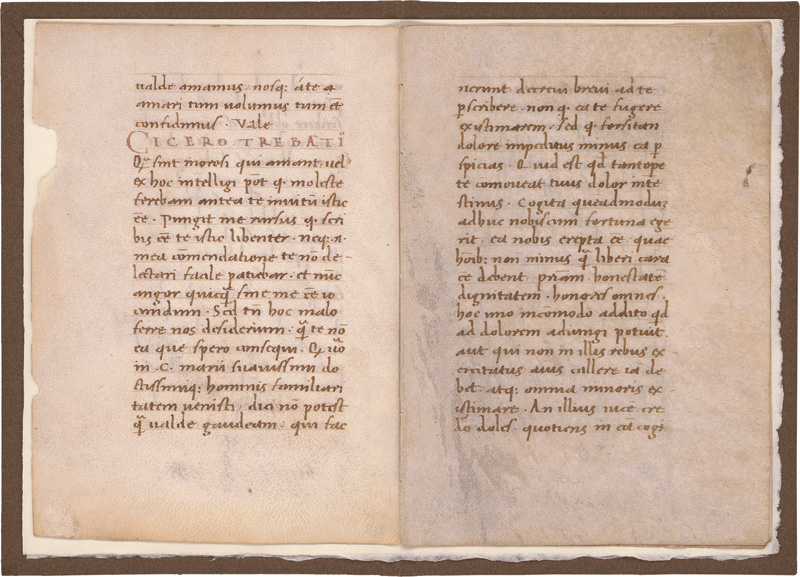 Lot 2900, Auction  123, Cicero, Marcus Tullius, Epistolae ad familiares. Lateinische Handschrift auf Pergament