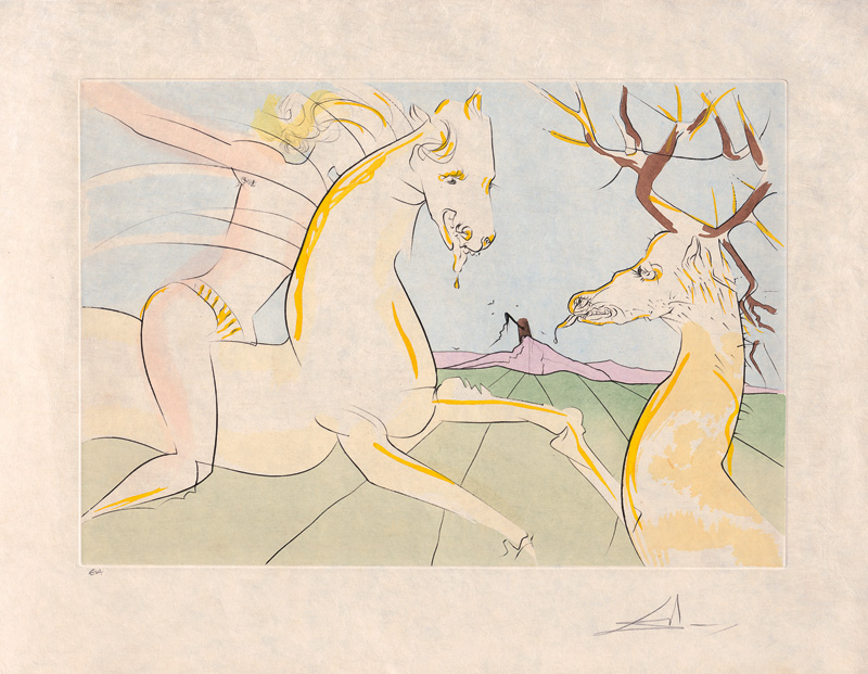 Lot 3085, Auction  123, Dalí, Salvador, 4 kolorierte Original-Kaltnadelradierungen