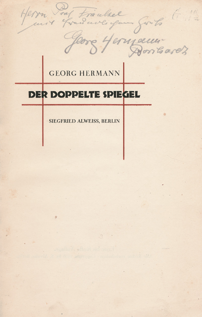 Lot 3188, Auction  123, Hermann, Georg, 25 Werke des Autoren, davon 20 in Erstausgaben