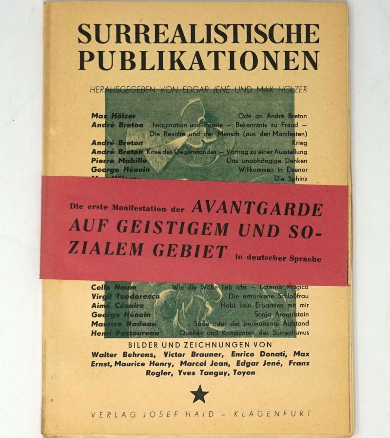 Lot 3692, Auction  123, Surrealistische Publikationen, Hrsg. von E. Jené und M. Hölzer. Bd 1 