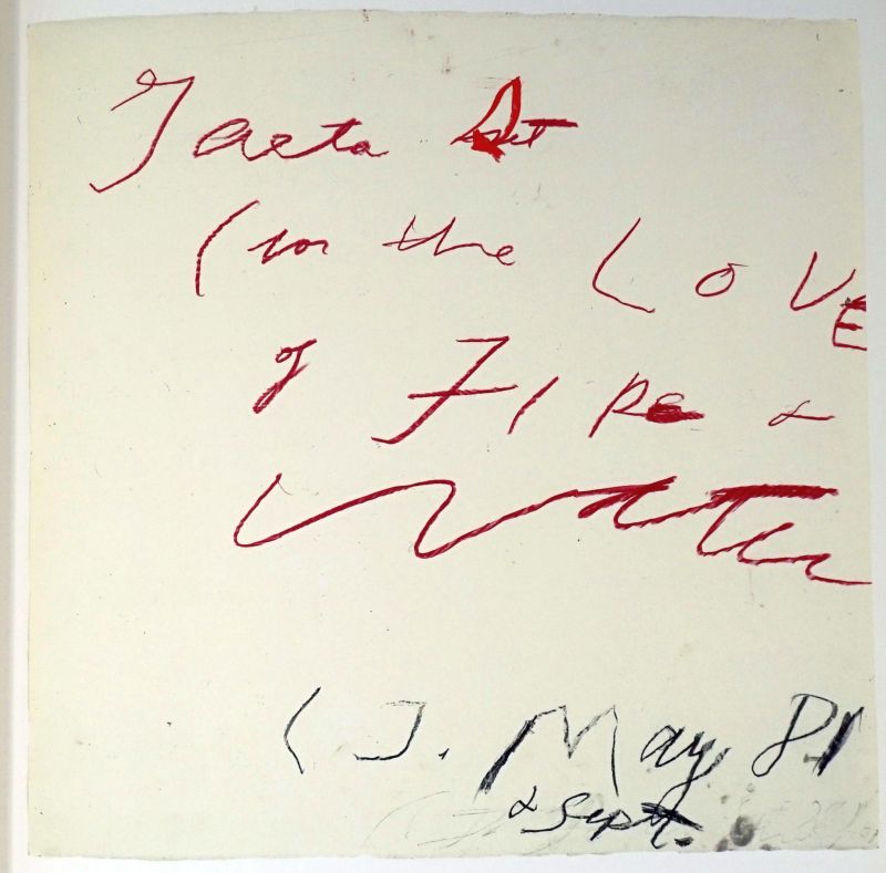 Lot 3704, Auction  123, Paz, Octavio und Twombly, Cy, Eight Poems, ten Drawings