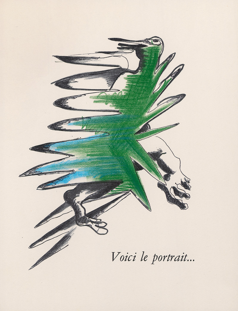 Lot 3739, Auction  123, Aveline, Claude und Zadkine, Ossip - Illustr., Portrait de l'oiseaux 