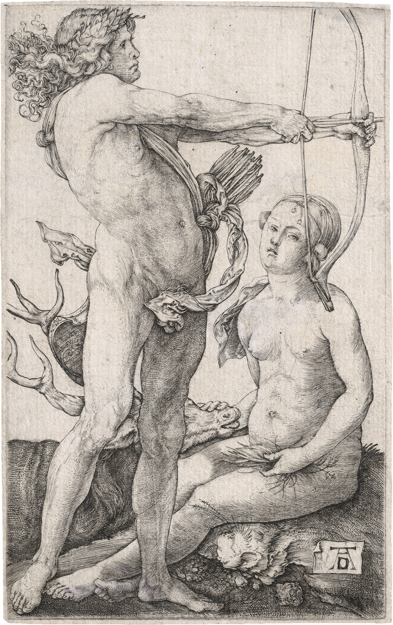 Lot 5047, Auction  123, Dürer, Albrecht, Apollo und Diana