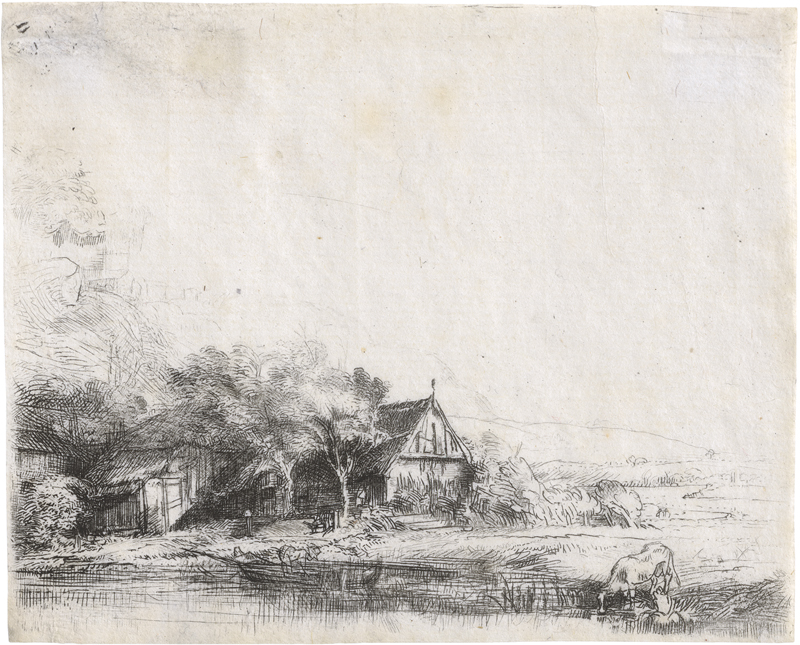 Lot 5151, Auction  123, Rembrandt Harmensz. van Rijn, Die Landschaft mit der saufenden Kuh