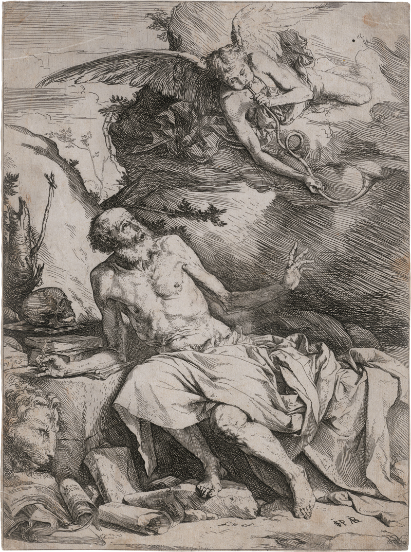 Lot 5154, Auction  123, Ribera, Jusepe de, Der hl. Hieronymus und der Engel 