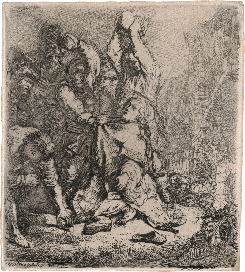 Lot 5845, Auction  123, Rembrandt Harmensz. van Rijn, Die Steinigung des hl. Stephanus