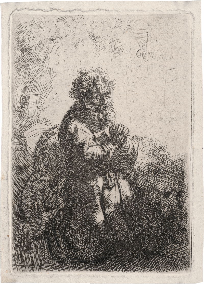 Lot 5846, Auction  123, Rembrandt Harmensz. van Rijn, Der hl. Hieronymus im Gebet