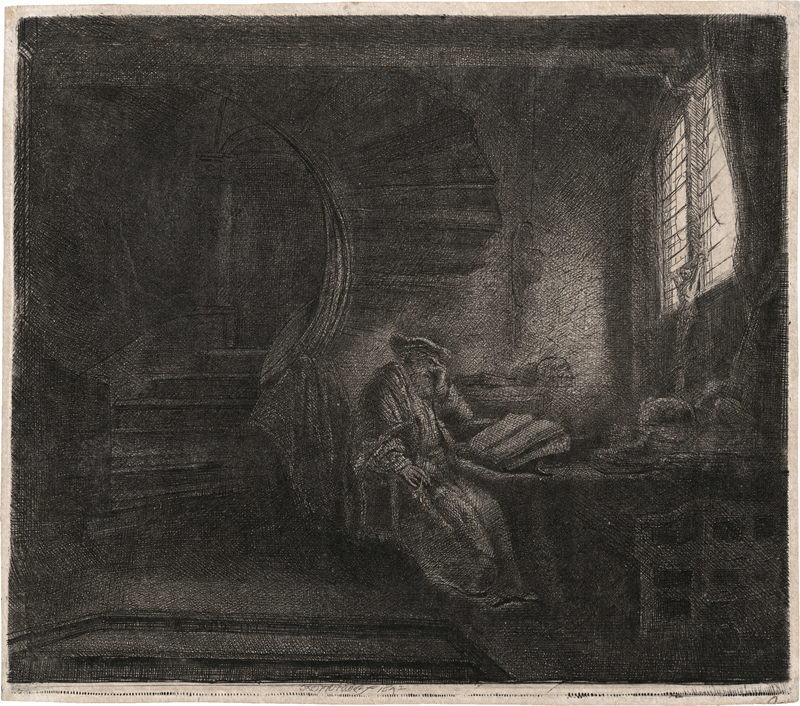 Lot 5847, Auction  123, Rembrandt Harmensz. van Rijn, Der hl. Hieronymus im Zimmer
