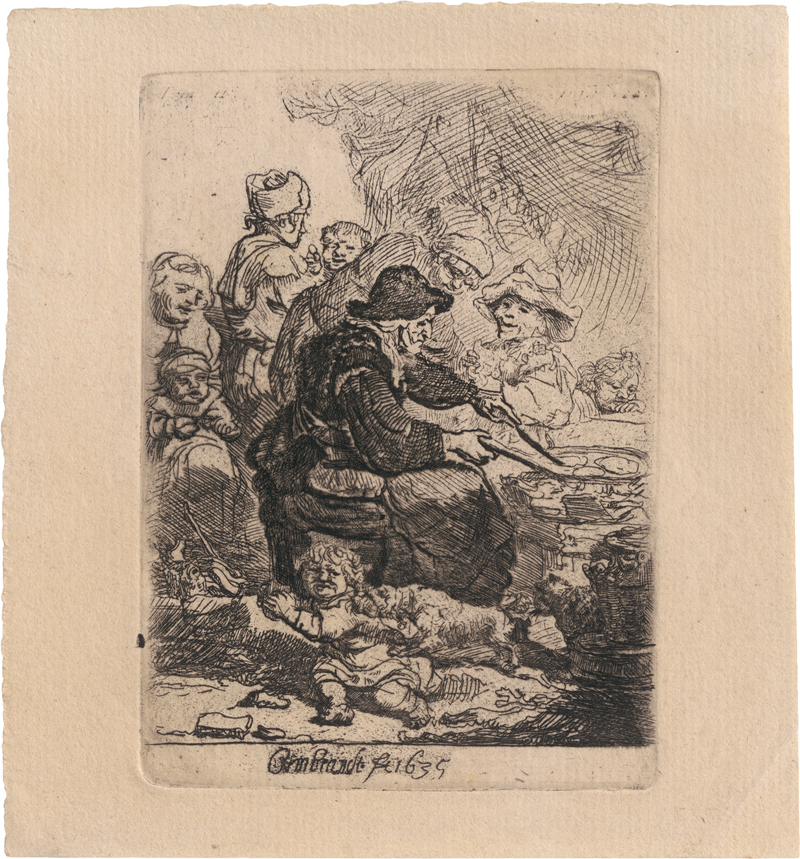 Lot 5848, Auction  123, Rembrandt Harmensz. van Rijn, Die Pfannkuchenbäckerin